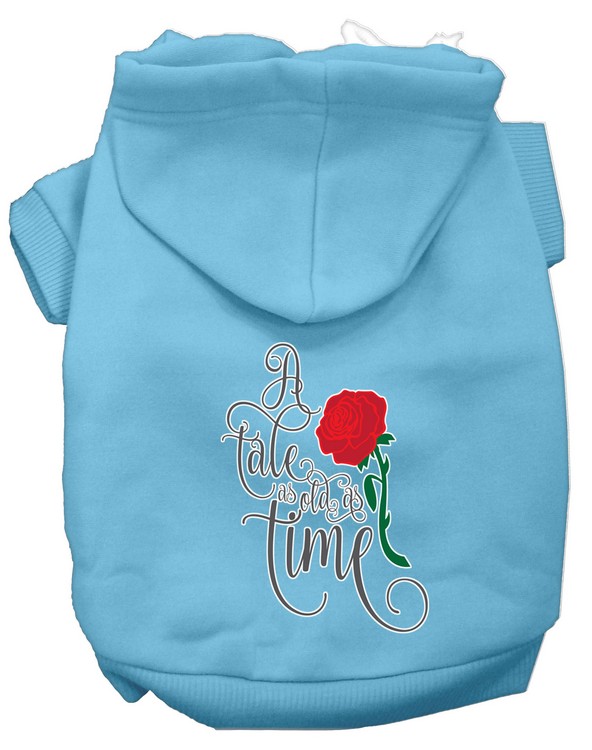 Timeless Tale Screen Print Dog Hoodie Baby Blue M